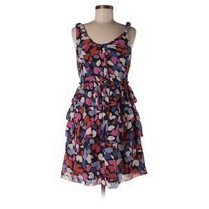MARC BY MARC JACOBS Red Print Sleeveless SILK Ruffle Dress NEW NWT! Size 6